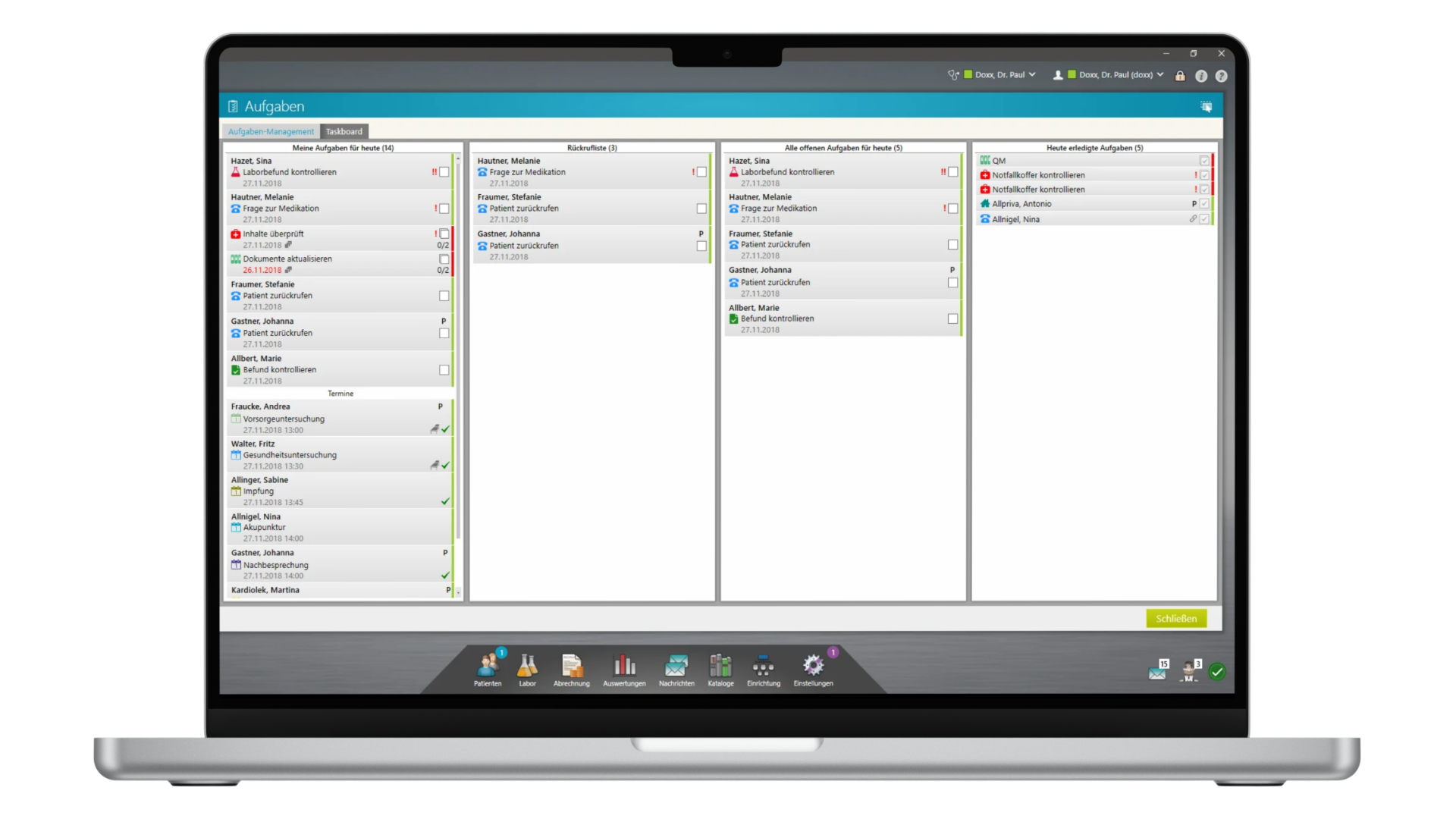 aufgabenmockup